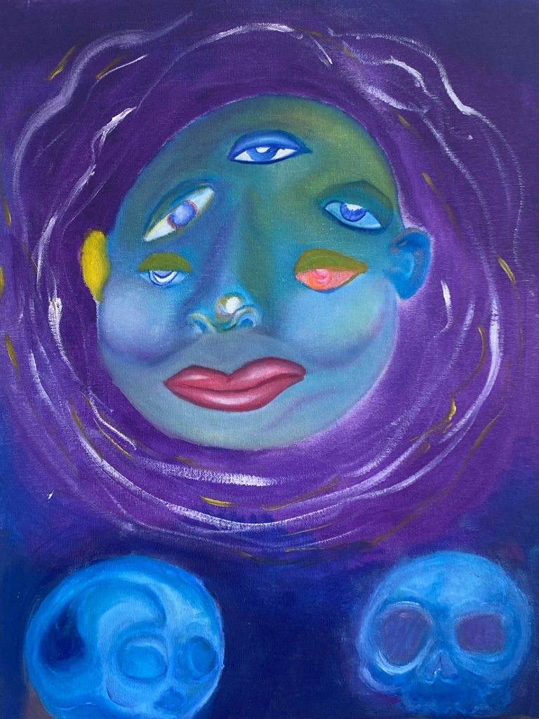 Twin Flames Oil Paint on Canvas 2022