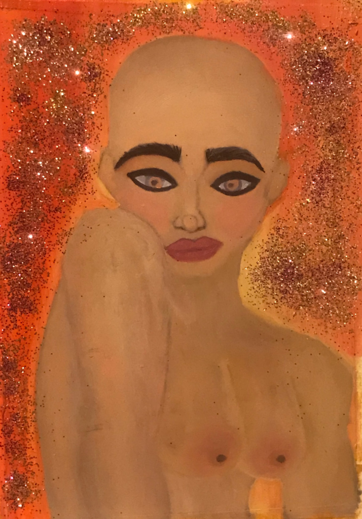 Capella  Oil Paint on Clear Mylar 2018