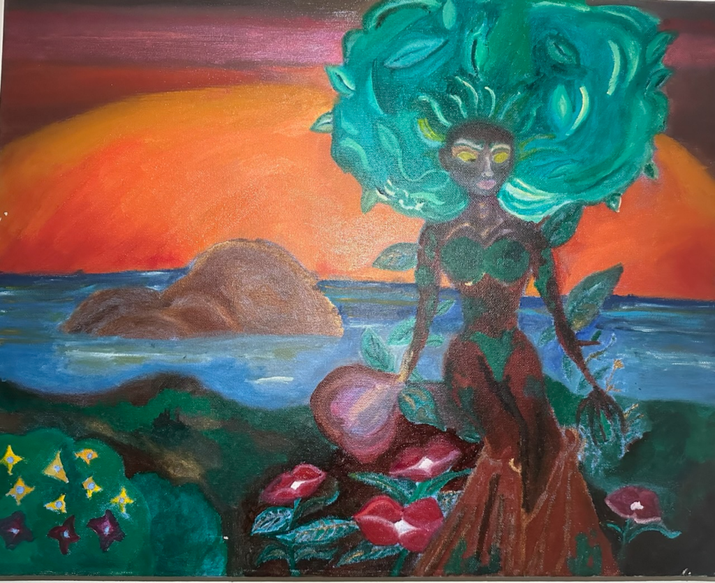 Prudent Goddess of Earth  Oil Paint 2018