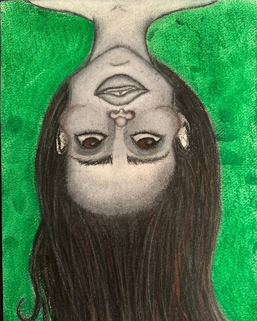 Upside Down Charcoal / Oil Pastels 2023